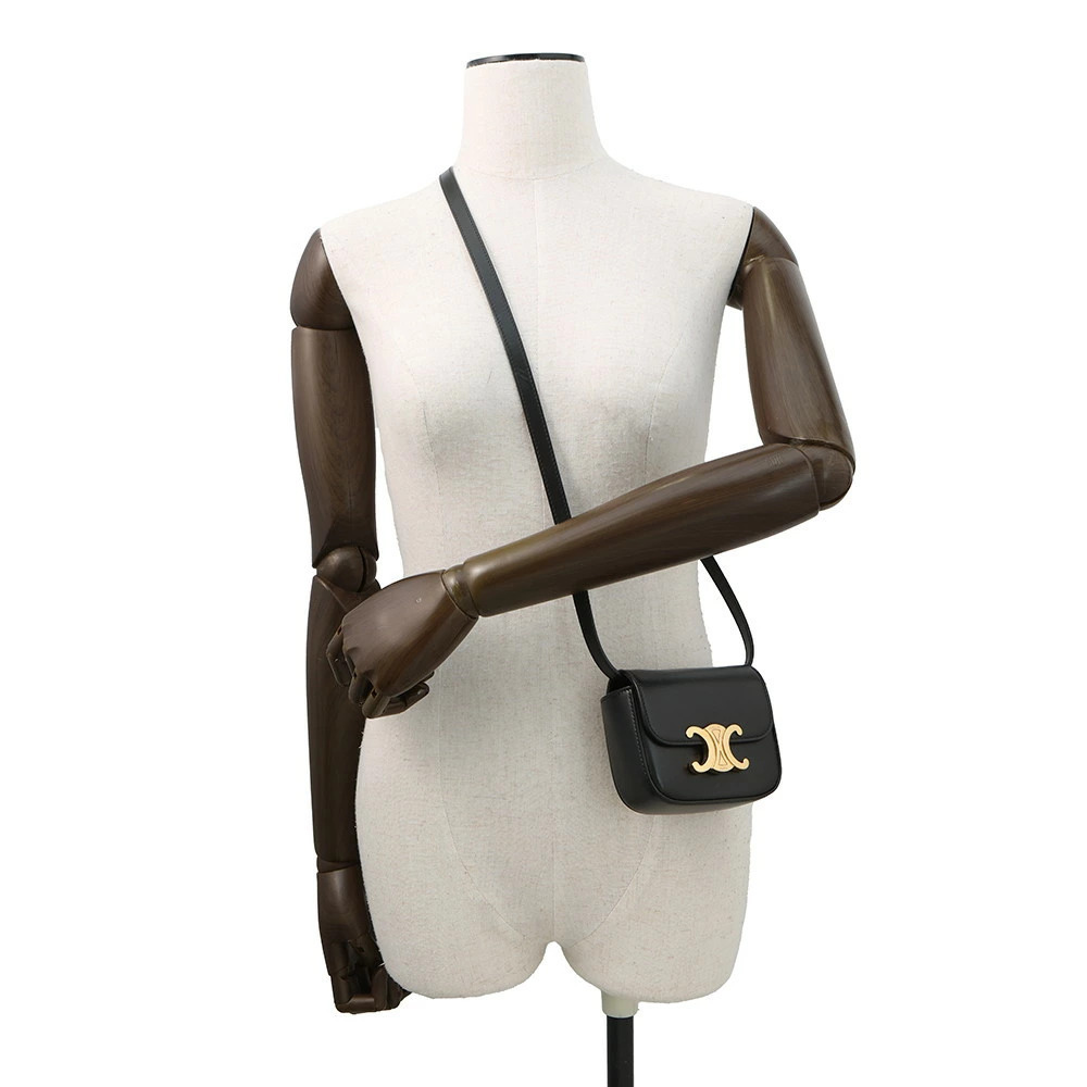 Celine Shoulder Bag Claude Triomphe Black - Picture 4 of 12